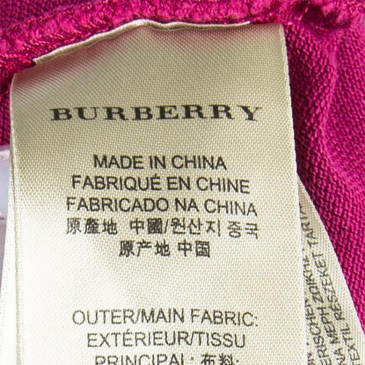 Pre Owned Burberry Brit Men's Pink Polo Shirt L