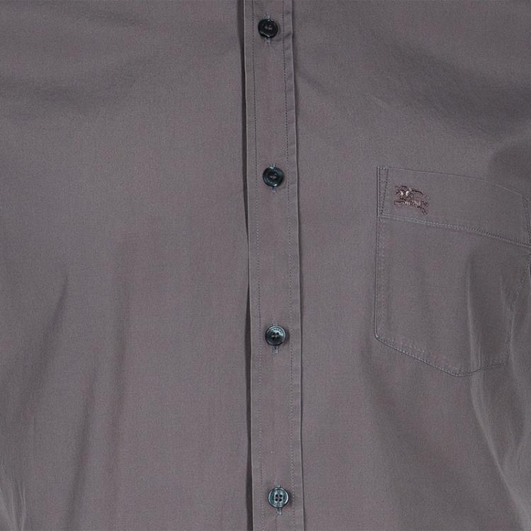 Pre Owned Burberry Brit Men's Grey Short Sleeve Shirt L