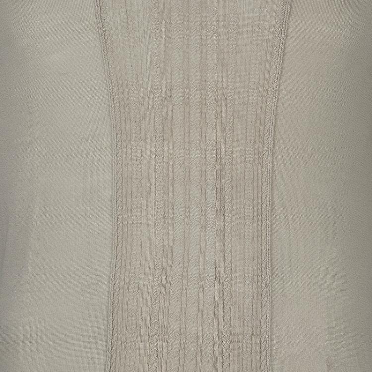 Pre Owned Burberry Men's Beige Merino Wool Pullover M