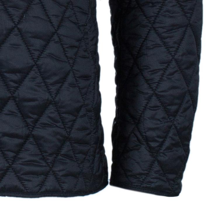 Pre Owned Burberry Men's Black Diamond Quilted Jacket L