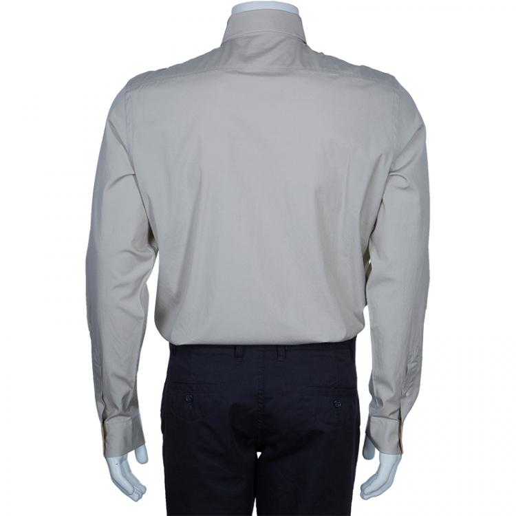 Pre Owned Burberry Men's Beige Shirt L