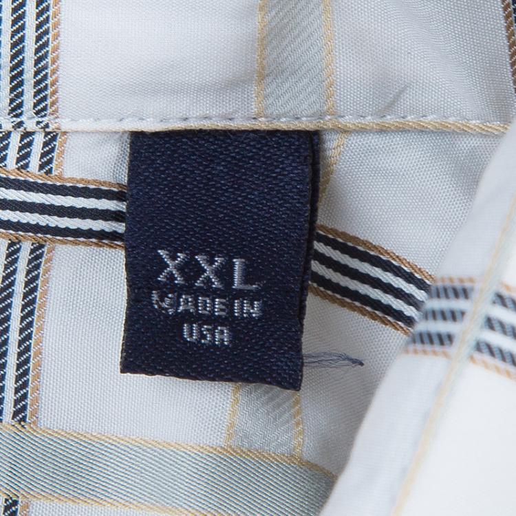 Pre Owned Burberry Men's Check Cotton Shirt XXL