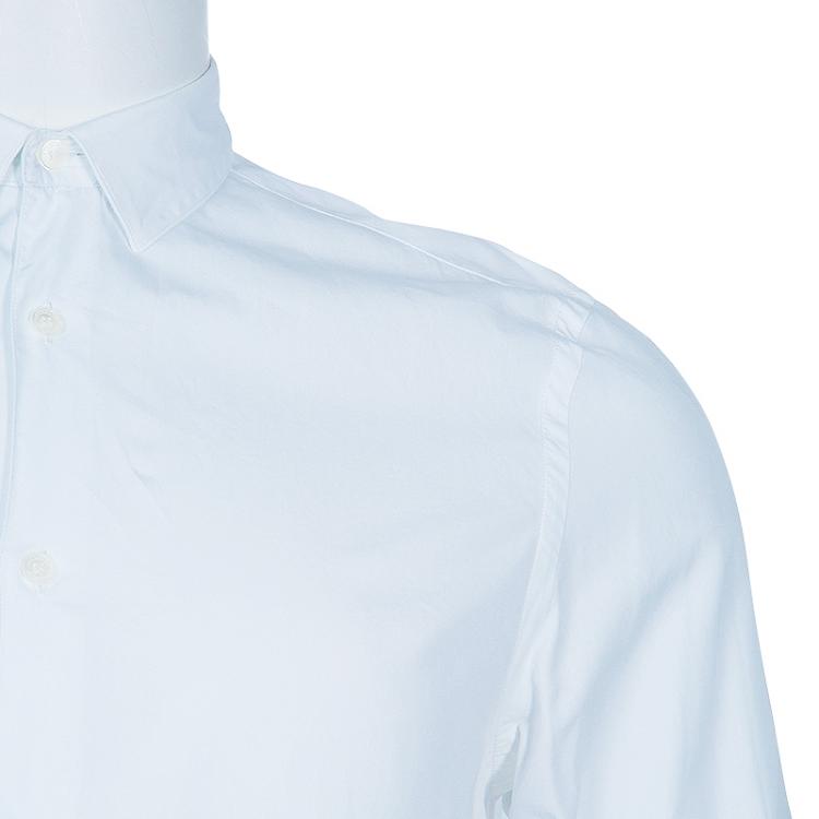 Pre Owned Burberry Men's White Tailored Fit Shirt M