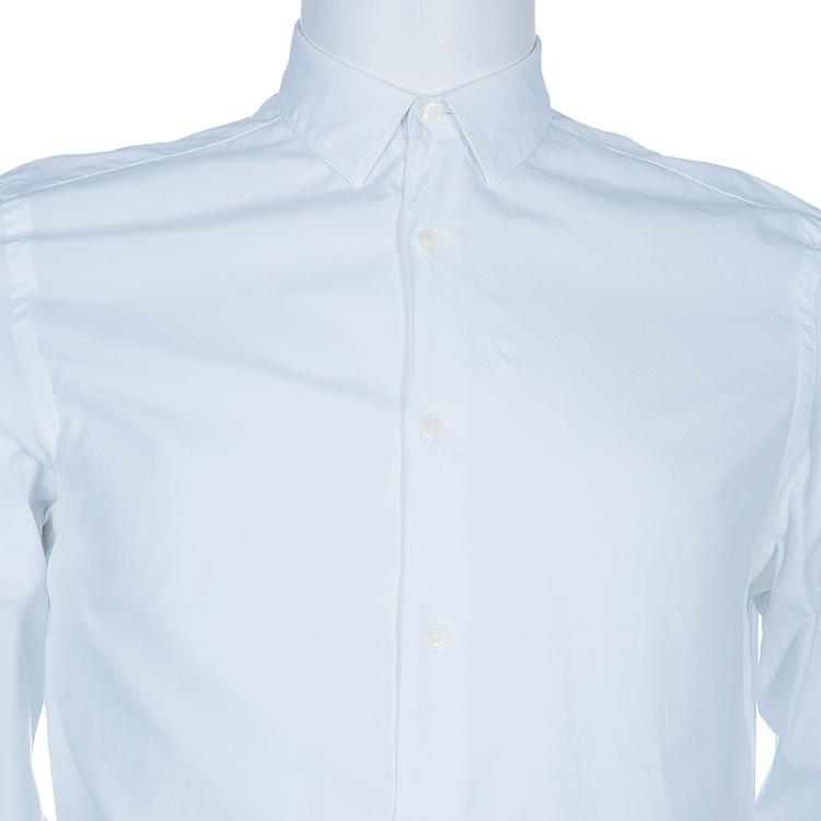 Pre Owned Burberry Men's White Tailored Fit Shirt M