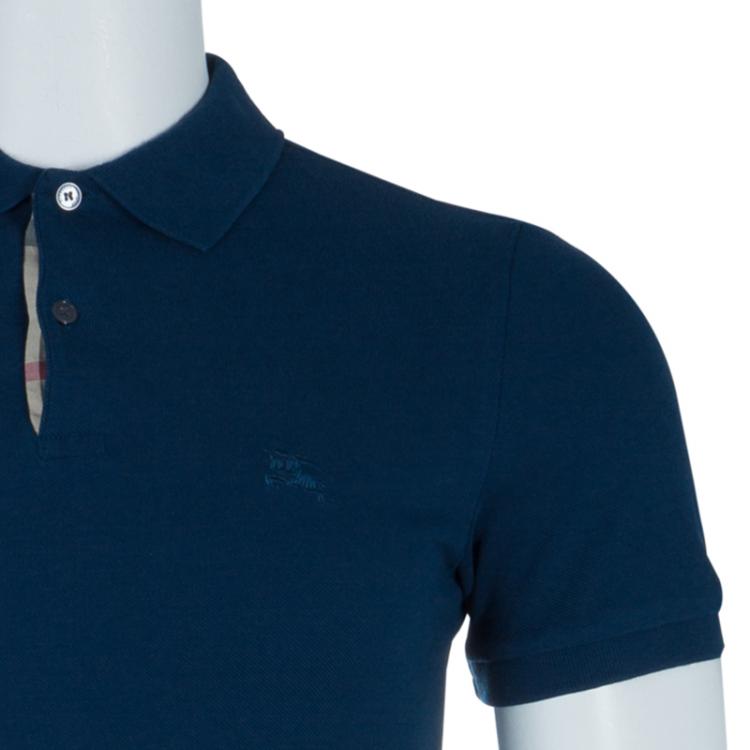 Pre Owned Burberry Men's Teal Polo Shirt S