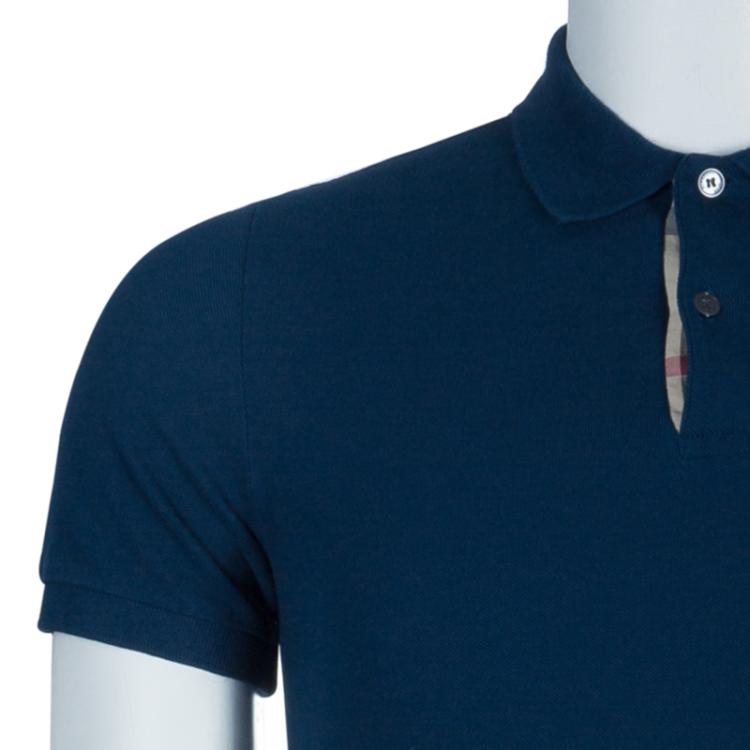 Pre Owned Burberry Men's Teal Polo Shirt S