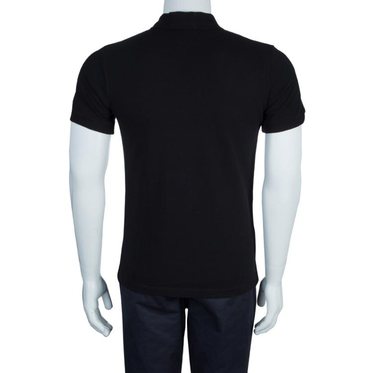 Pre Owned Burberry Black Polo Shirt S
