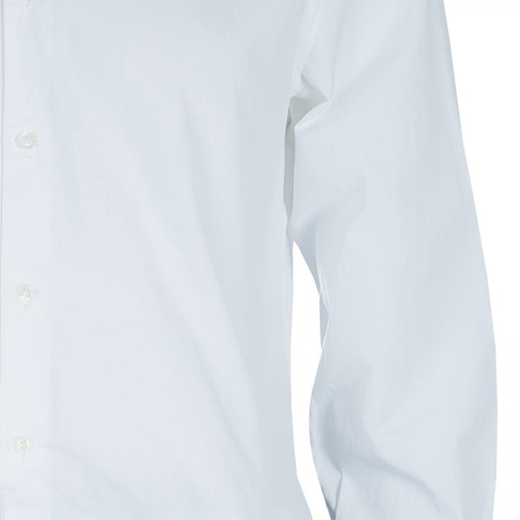 Pre Owned Burberry White Long Sleeve Shirt M