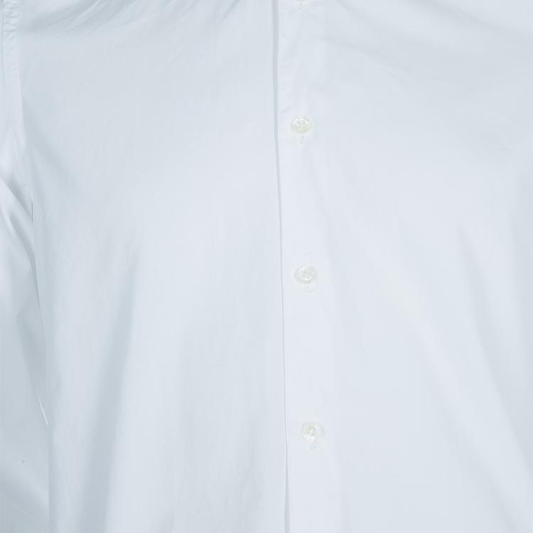 Pre Owned Burberry White Long Sleeve Shirt M