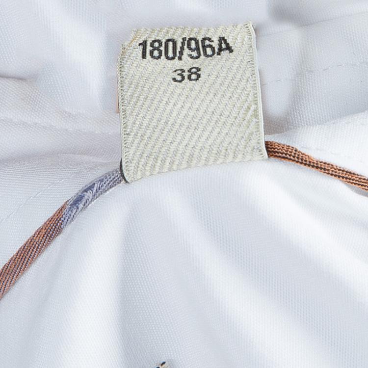 Pre Owned Burberry White Long Sleeve Shirt M