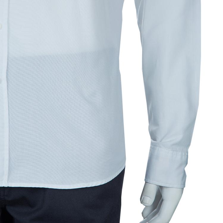 Pre Owned Burberry White Long Sleeve Buttondown Cotton Shirt L