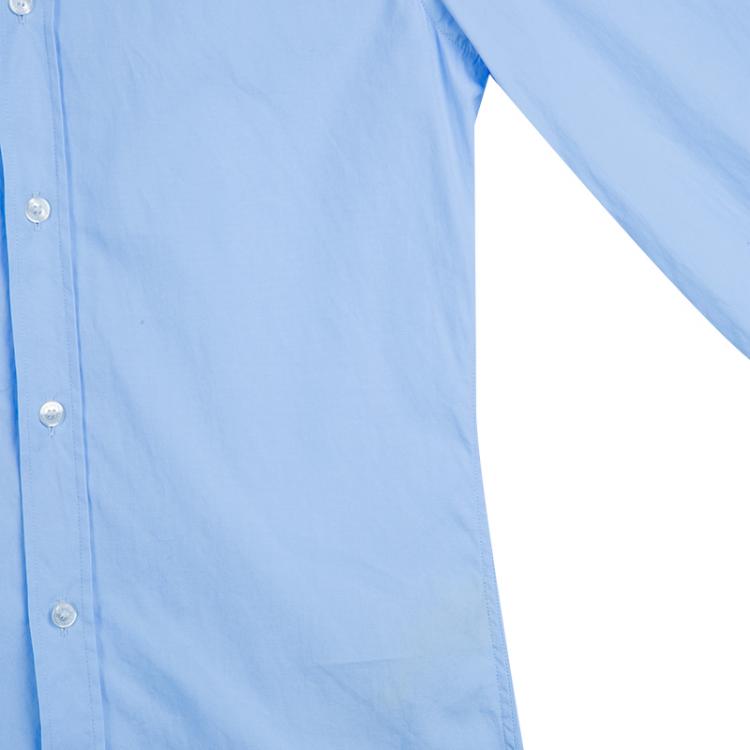 Pre Owned Burberry Blue Long Sleeve Buttondown Cotton Shirt XS