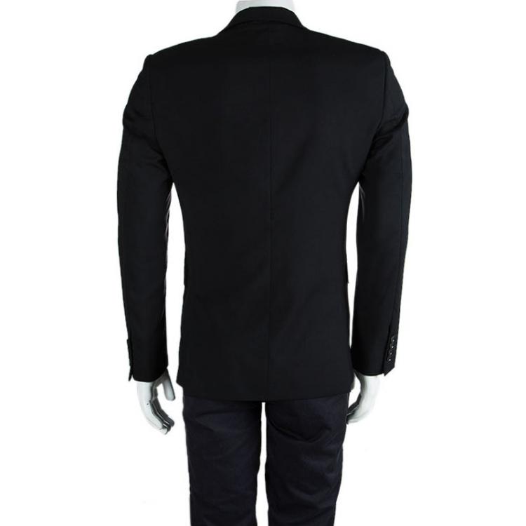 مملوكة مسبقًا Burberry Black Wool Mansell Blazer M