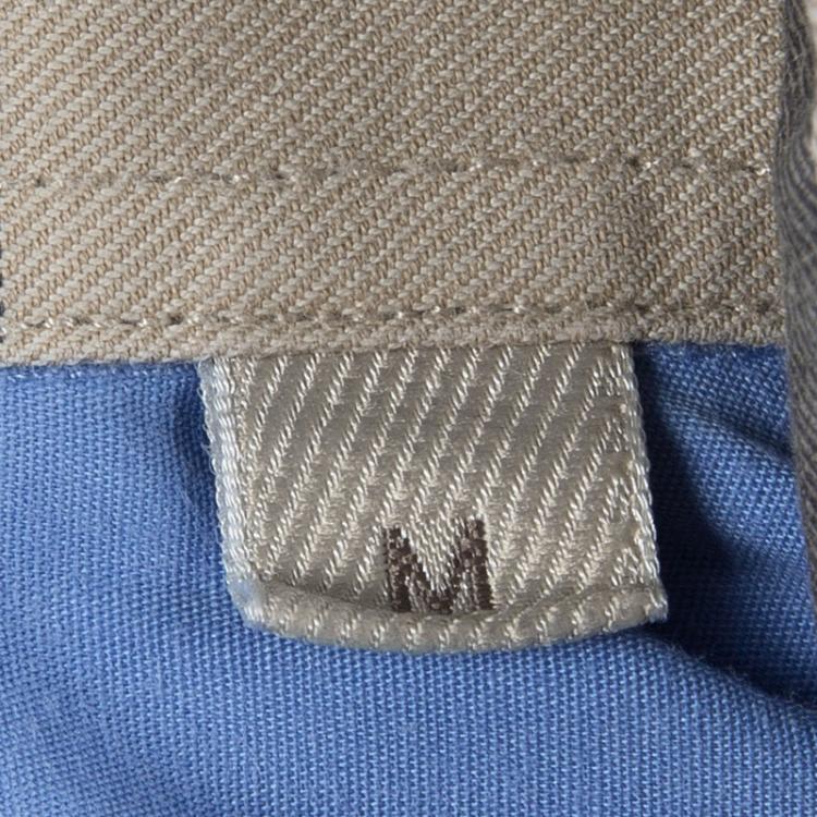 Pre Owned Burberry Brit Blue Cotton Novacheck Detail Button Front Shirt M