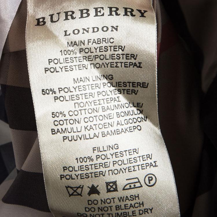Pre Owned Burberry Brown Long Sleeve Bomber Jacket M