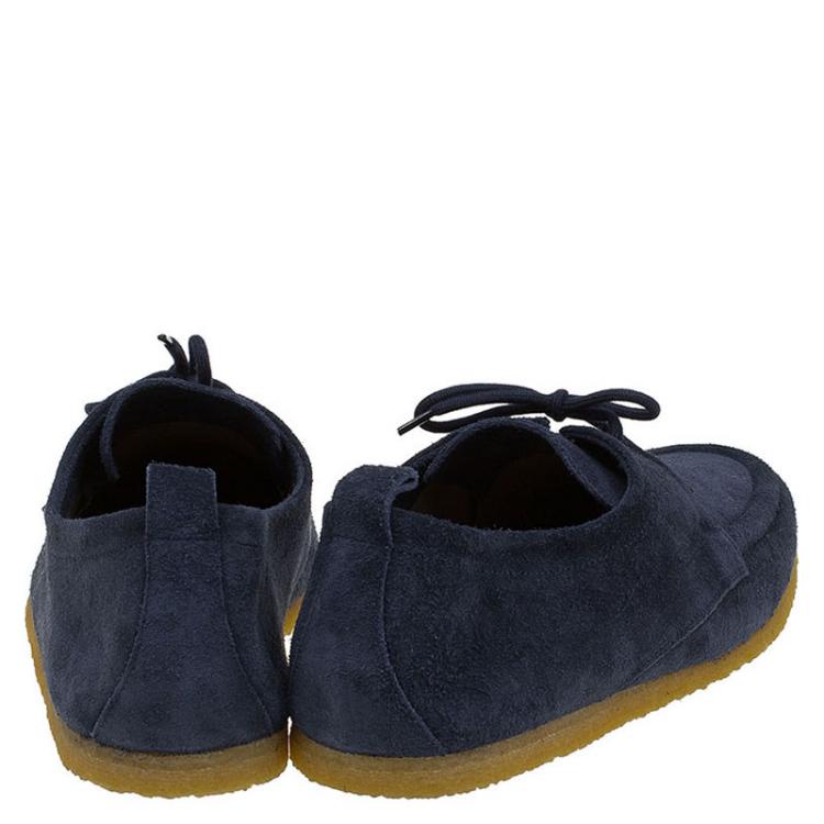 Pre Owned Burberry Navy Blue Suede Tobias Loafers Size 45