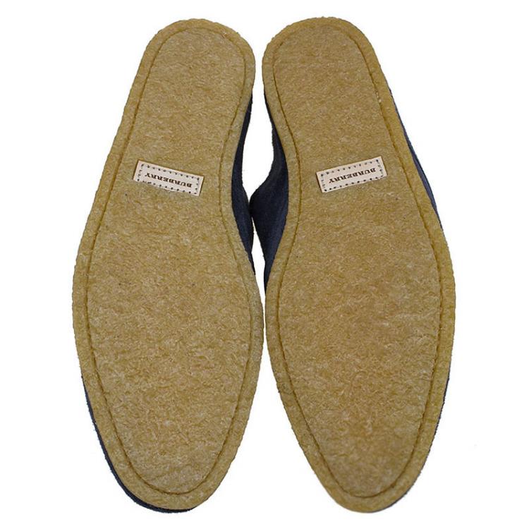 Pre Owned Burberry Navy Blue Suede Tobias Loafers Size 45