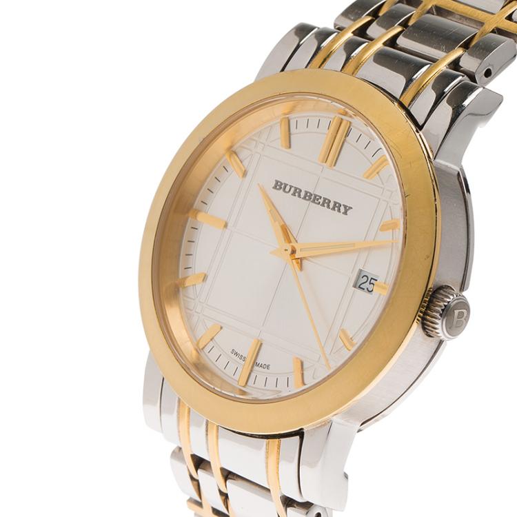 Burberry Silver Stainless Steel Men's Wristwatch 38MM Burberry | TLC