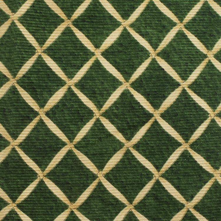 Pre Owned Bvlgari Green and Beige Printed Silk Tie