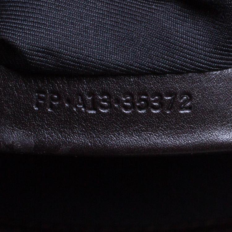 Pre Owned Bvlgari Dark Brown Leather Briefcase