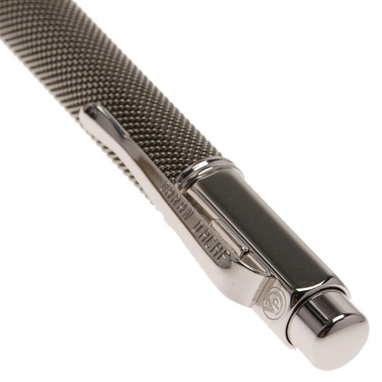 Pre Owned Caran D'Ache Black Silver-Plated BallPoint