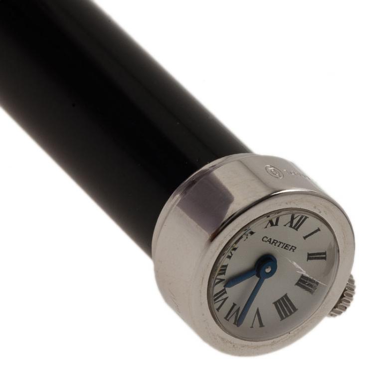 Pre Owned Cartier Perpetual Calendar Clock  Ballpoint Pen Limited Edition