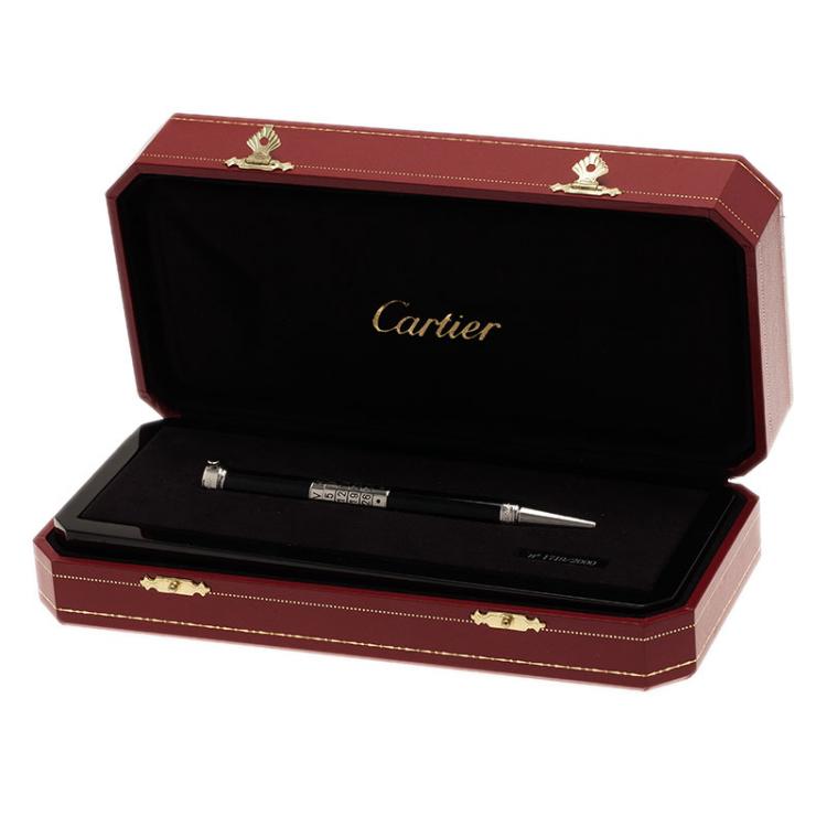 Pre Owned Cartier Perpetual Calendar Clock  Ballpoint Pen Limited Edition