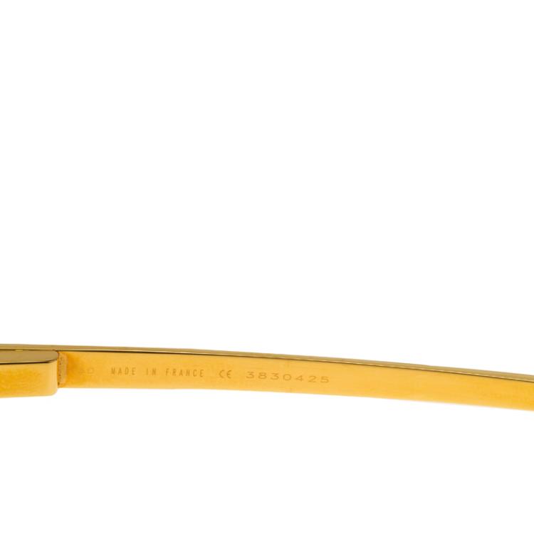 Pre Owned Cartier Gold Santos De Cartier Aviators
