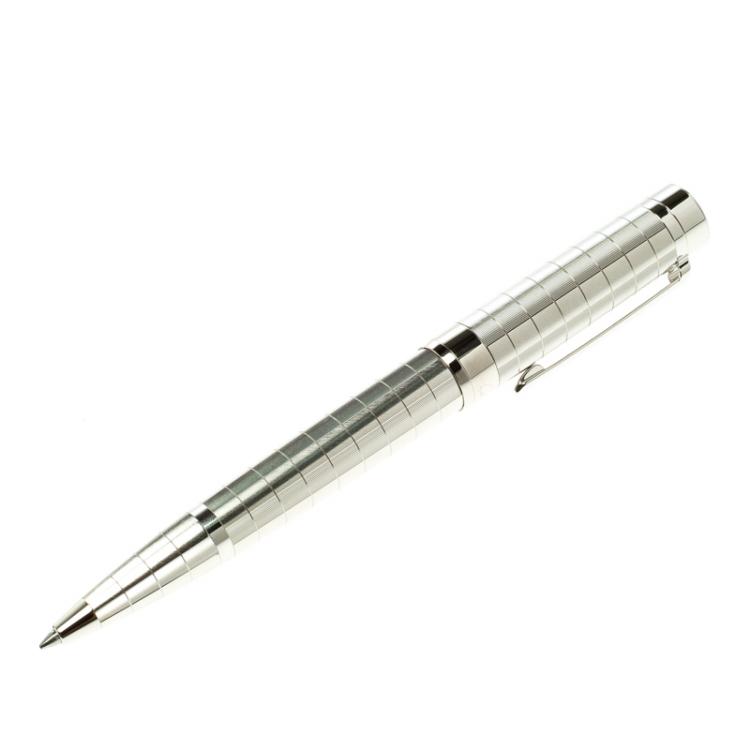 Pre Owned Cartier Platinum Finish Pasha de Cartier Ballpoint Pen