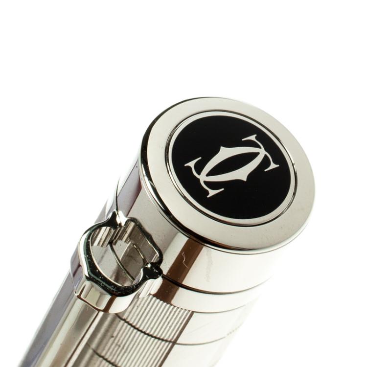 Pre Owned Cartier Platinum Finish Pasha de Cartier Ballpoint Pen