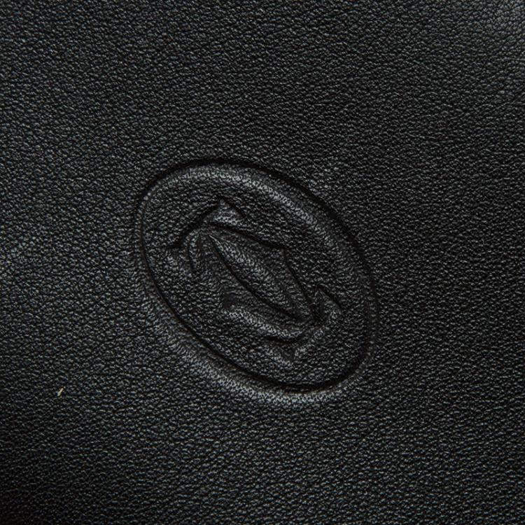 Pre Owned Cartier Black Calfskin Must de Cartier Pocket Diary 