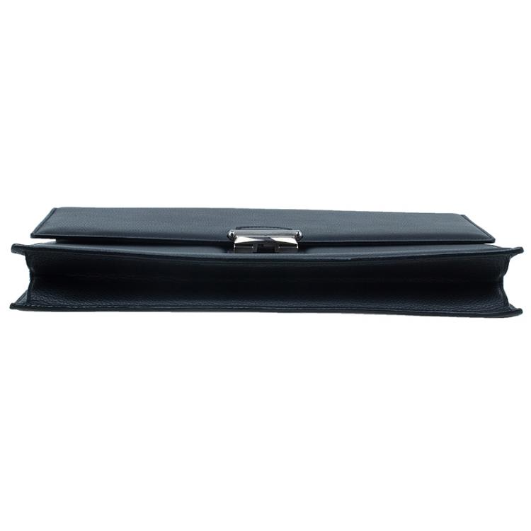 Pre Owned Cartier Black Leather Pasha Briefcase