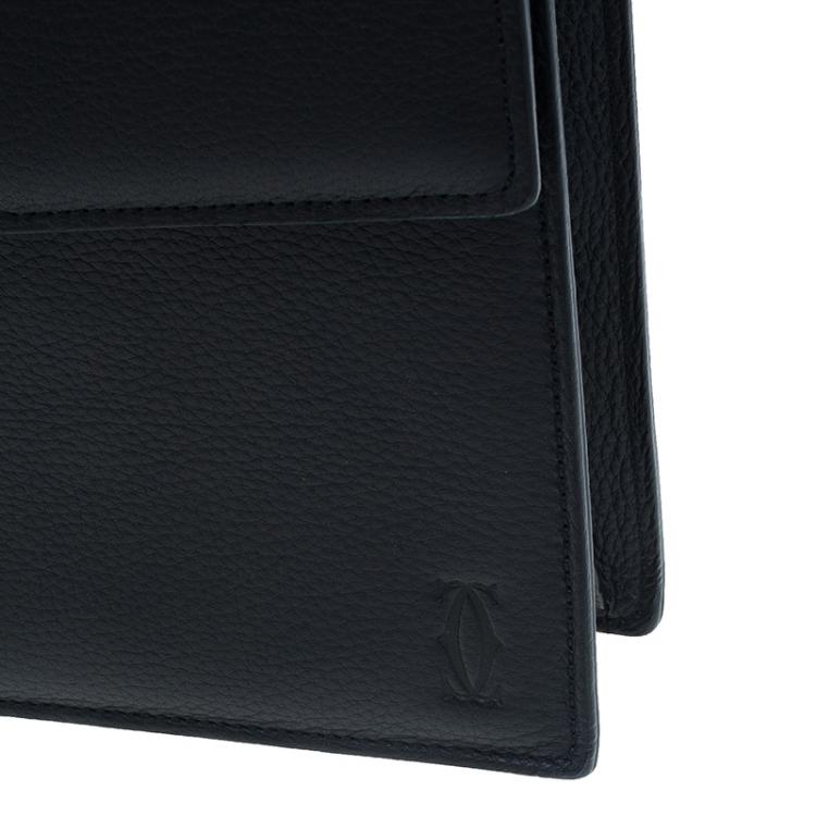 Pre Owned Cartier Black Leather Pasha Briefcase