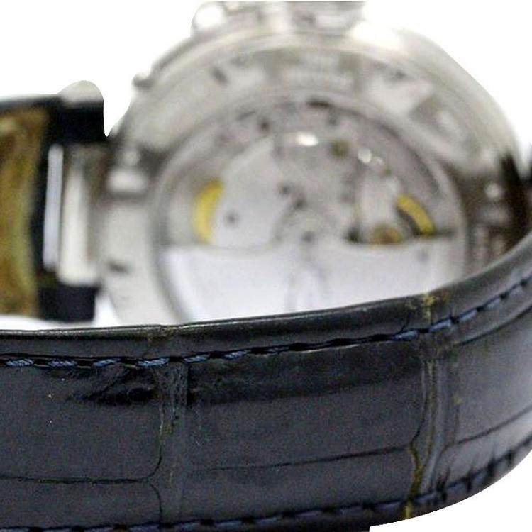 Pre Owned Cartier Silver Stainless Steel Pasha Men's Wristwatch 38MM