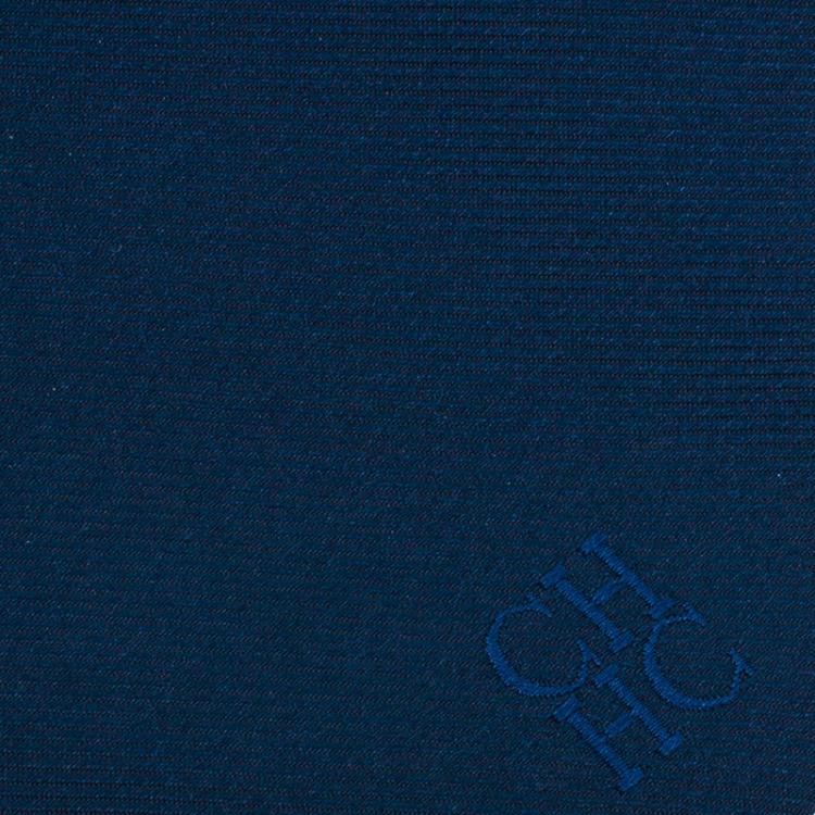 Pre Owned CH Carolina Herrera Navy Blue Silk Tie