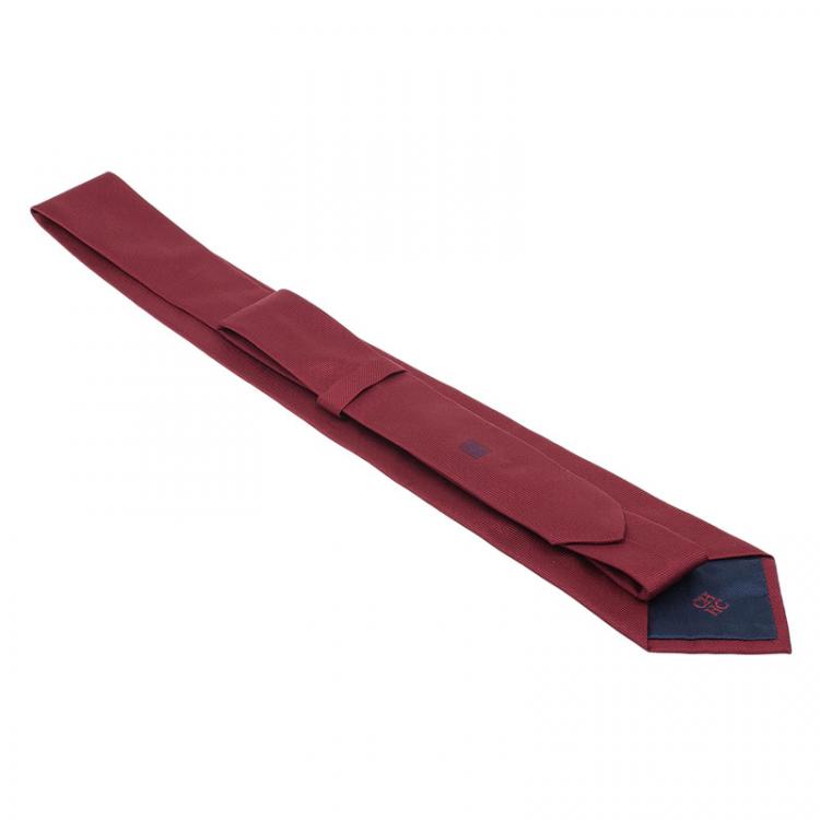 Pre Owned CH Carolina Herrera Red Silk Tie