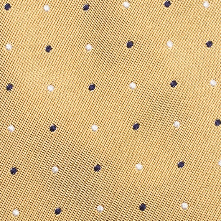 Pre Owned CH Carolina Herrera Yellow Polka Dot Silk Tie