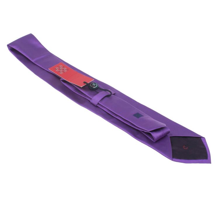 Pre Owned CH Carolina Herrera Purple Silk Tie