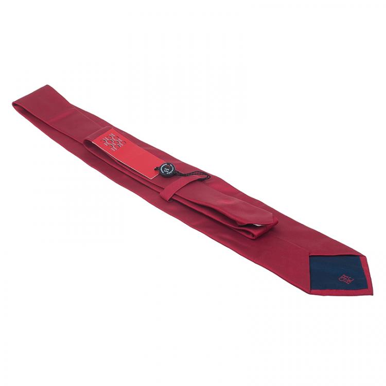 Pre Owned CH Carolina Herrera Red Silk Tie