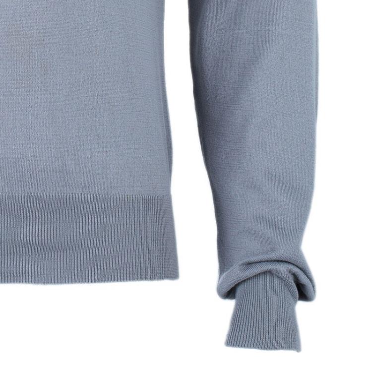 Pre Owned CH Carolina Herrera Men’s Gray Knit Pullover S
