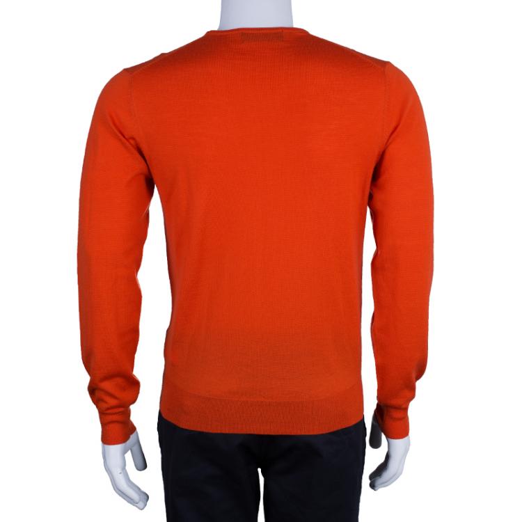 Pre Owned CH Carolina Herrera Men's Orange Sweater M