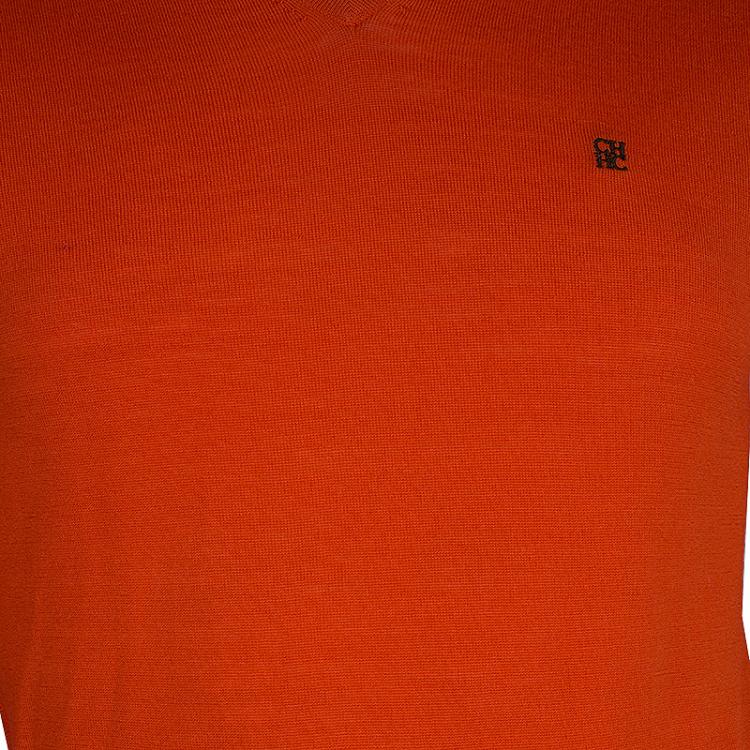 Pre Owned CH Carolina Herrera Men's Orange Sweater M