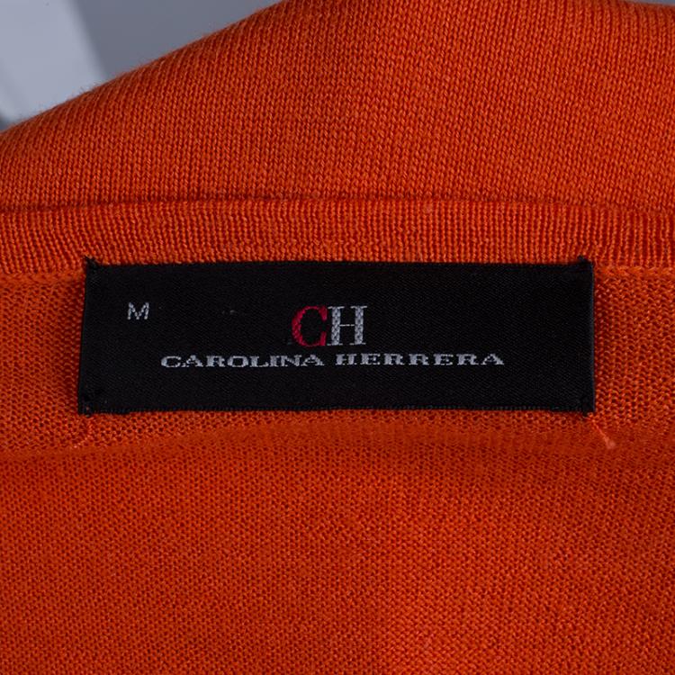 Pre Owned CH Carolina Herrera Men's Orange Sweater M