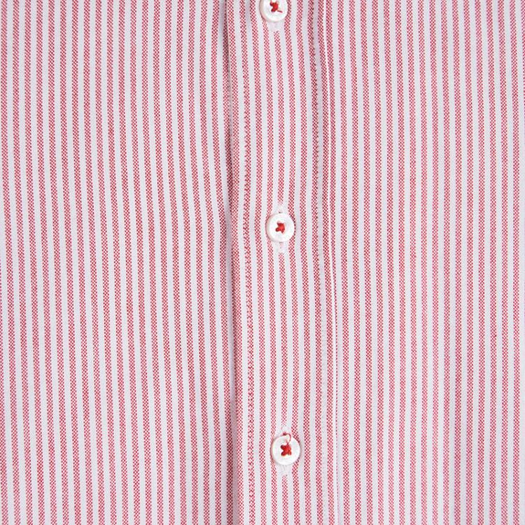 Pre Owned CH Carolina Herrera Red And White Striped Cotton Shirt S
