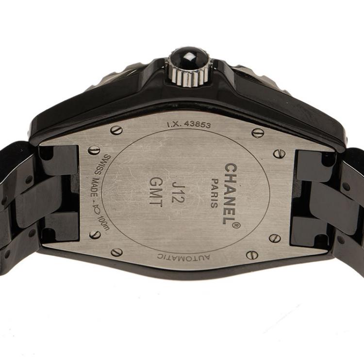 Pre Owned Chanel Black Ceramic J12 Men's Wristwatch