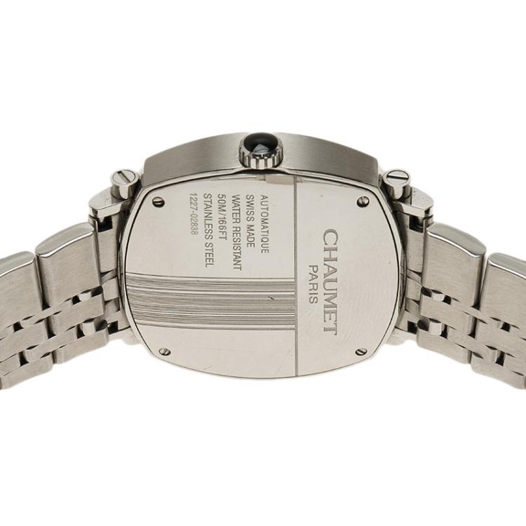 Pre Owned Chaumet Pink Stainless Steel Dandy Men's Wristwatch 35MM