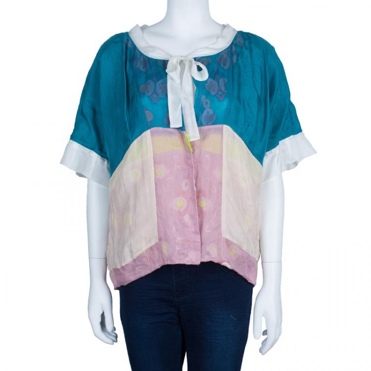 Pre Owned Chloe Sequin Crochet Embellished Reversible Bolero M