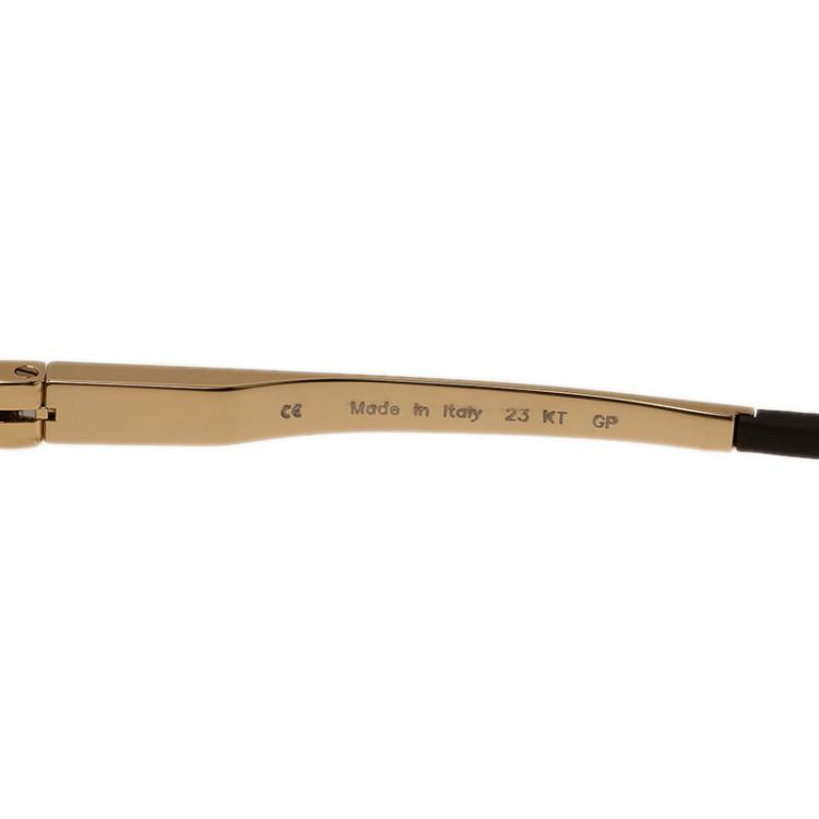 Pre Owned Chopard Gold SCH933 Rectangle Aviators