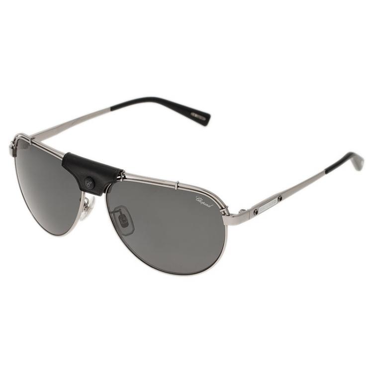 Pre Owned Chopard Grey and Black SCHA12M Aviators