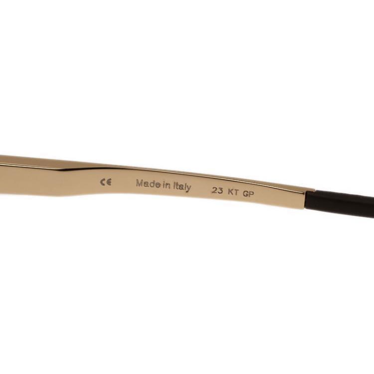 Pre Owned Chopard Brown and Gold SCH974 Aviators